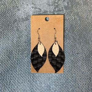 Leather Faux Earrings